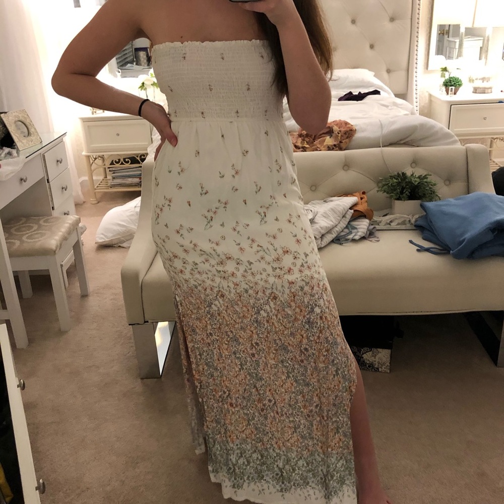Floral Ombré Maxi Dress